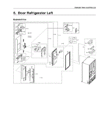 Left Refrigerator Door Parts parts for Samsung Refrigerator RF22R7551SR/AA from AppliancePartsPros.com