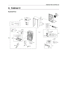 Cabinet 2 Parts parts for Samsung Refrigerator RF22R7551SR/AA from AppliancePartsPros.com