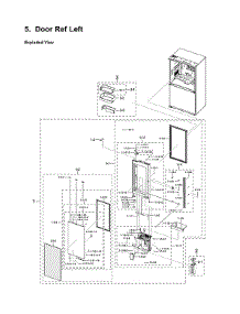 Left Refrigerator Door Parts parts for Samsung Refrigerator RF23A9675MT/AA from AppliancePartsPros.com