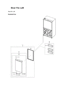 Left Freezer Door Parts parts for Samsung Refrigerator RF23A9771SG/AA from AppliancePartsPros.com
