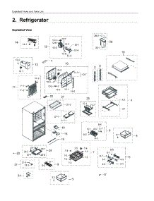 2. Refrigerator parts for Samsung Refrigerator RF23M8960MT/AA from AppliancePartsPros.com