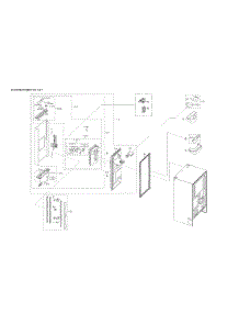 Left Refrigerator Door Parts parts for Samsung Refrigerator RF23R6201SR/AA-57 from AppliancePartsPros.com