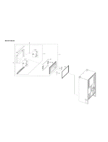Freezer Door Parts parts for Samsung Refrigerator RF23R6301SR/AA from AppliancePartsPros.com