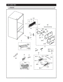 Freezer Parts parts for Samsung Refrigerator RF25HMIDBSG/AA from AppliancePartsPros.com