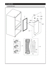 Refrigerator Right Door Parts parts for Samsung Refrigerator RF25HMIDBSG/AA from AppliancePartsPros.com