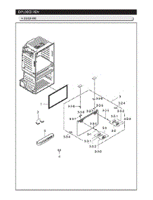 Freezer Door Parts parts for Samsung Refrigerator RF25HMIDBSR/AA from AppliancePartsPros.com