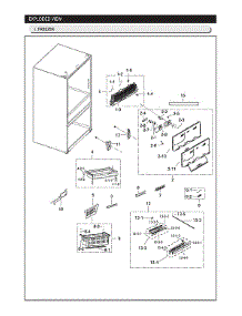 Freezer Parts parts for Samsung Refrigerator RF25HMIDBSR/AA from AppliancePartsPros.com