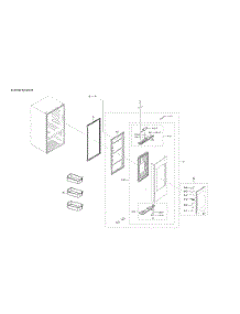 Right Refrigerator Door Parts parts for Samsung Refrigerator RF262BEAESR/AA from AppliancePartsPros.com