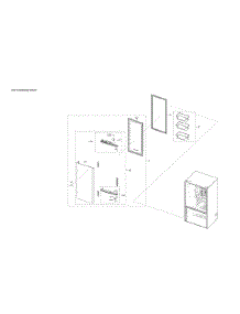 Right Refrigerator Door Assy parts for Samsung Refrigerator RF27T5201SG/AA-00 from AppliancePartsPros.com