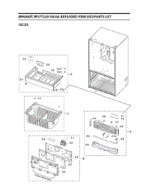 Freezer Parts parts for Samsung Refrigerator RF27T5201SG/AA-00 from AppliancePartsPros.com
