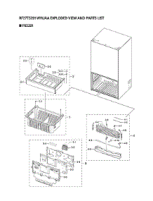 Freezer Parts parts for Samsung Refrigerator RF27T5201WW/AA from AppliancePartsPros.com