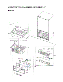 Freezer Parts parts for Samsung Refrigerator RF27T5501SR/AA-51 from AppliancePartsPros.com