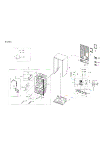 Cabinet 2 Parts parts for Samsung Refrigerator RF27T5501SR/AA-51 from AppliancePartsPros.com