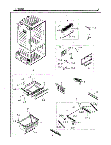 Freezer  /  Icemaker parts for Samsung Refrigerator RF28HFEDBSG/AA from AppliancePartsPros.com