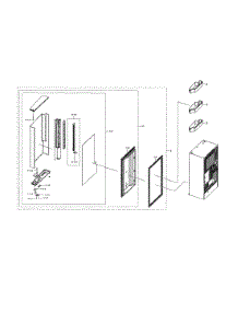 Right Freezer Door parts for Samsung Refrigerator RF28N9780SG/AA from AppliancePartsPros.com