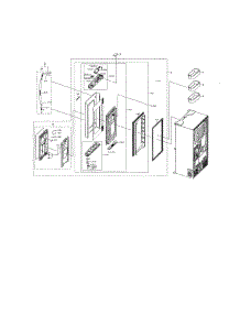 Right Fridge Door parts for Samsung Refrigerator RF28NHEDBSG/AA from AppliancePartsPros.com
