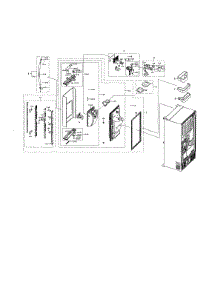 Left Fridge Door parts for Samsung Refrigerator RF28NHEDBSR/AA from AppliancePartsPros.com