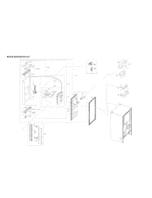 Left Refrigerator Door Parts parts for Samsung Refrigerator RF28R6201DT from AppliancePartsPros.com