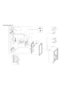 Left Refrigerator Door Parts parts for Samsung Refrigerator RF28R6201DT/AA-00 from AppliancePartsPros.com