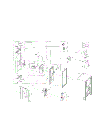 Left Refrigerator Door Parts parts for Samsung Refrigerator RF28R6301SG/AA-00 from AppliancePartsPros.com