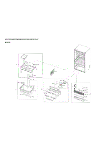 Freezer Parts parts for Samsung Refrigerator RF28R6301SG/AA-00 from AppliancePartsPros.com