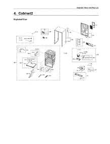 Cabinet 2 Parts parts for Samsung Refrigerator RF28R7201DT/AA from AppliancePartsPros.com