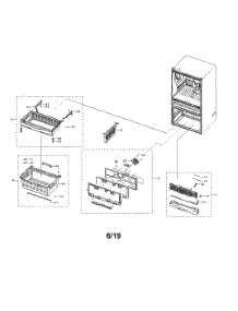 Freezer parts for Samsung Refrigerator RF28R7351SR/AA from AppliancePartsPros.com