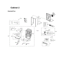 Cabinet 2 Parts parts for Samsung Refrigerator RF28R7551DT/AA from AppliancePartsPros.com
