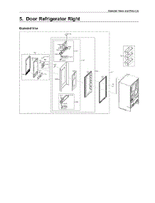 Right Refrigerator Door Parts parts for Samsung Refrigerator RF28R7551SG/AA from AppliancePartsPros.com