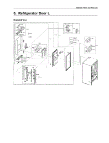 Left Refrigerator Door Assy parts for Samsung Refrigerator RF28R7551SR/AA from AppliancePartsPros.com