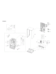 Cabinet 2 parts for Samsung Refrigerator RF28T5001SG from AppliancePartsPros.com