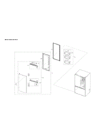 Right Refrigerator Door Parts parts for Samsung Refrigerator RF28T5001SG/AA-00 from AppliancePartsPros.com