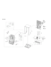 Cabinet 2 Parts parts for Samsung Refrigerator RF28T5021SR/AA-00 from AppliancePartsPros.com