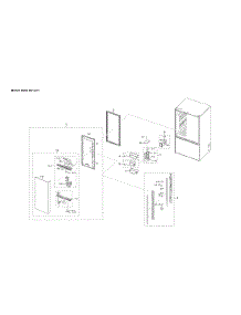 Left Refrigerator Door Parts parts for Samsung Refrigerator RF28T5101SR/AA-00 from AppliancePartsPros.com
