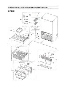 Freezer Parts parts for Samsung Refrigerator RF28T5101SR/AA-00 from AppliancePartsPros.com