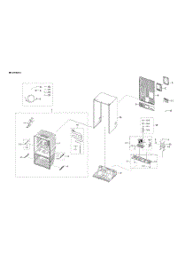 Cabinet 2 Parts parts for Samsung Refrigerator RF28T5101SR/AA-00 from AppliancePartsPros.com