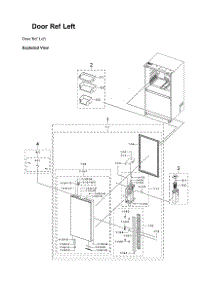 Left Refrigerator Door Parts parts for Samsung Refrigerator RF29BB8200APAA from AppliancePartsPros.com