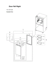 Right Refrigerator Door Parts parts for Samsung Refrigerator RF29BB8200APAA from AppliancePartsPros.com