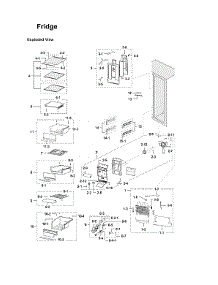 Refrigerator parts for Samsung Refrigerator RH30H9500SR/AA-03 from AppliancePartsPros.com