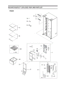 Freezer Parts parts for Samsung Refrigerator RS22T5201SG/AA-00 from AppliancePartsPros.com