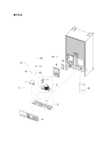 Cycle Parts parts for Samsung Refrigerator RS23A500ASG from AppliancePartsPros.com