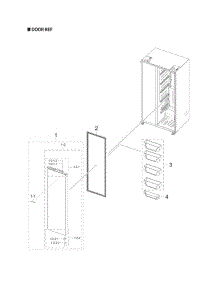 Refrigerator Door Parts parts for Samsung Refrigerator RS23A500ASG from AppliancePartsPros.com