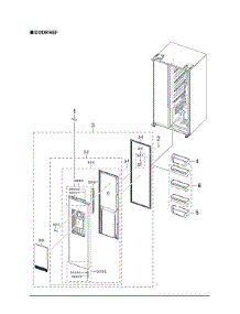 Refrigerator Door Parts parts for Samsung Refrigerator RS28A5F61SR/AA-00 from AppliancePartsPros.com