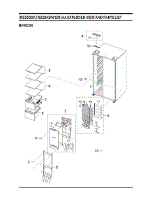 Freezer Parts parts for Samsung Refrigerator RS28A5F61SR/AA-00 from AppliancePartsPros.com