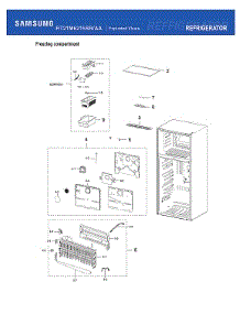 Freezer Compartment parts for Samsung Refrigerator RT21M6215SR/AA-08 from AppliancePartsPros.com