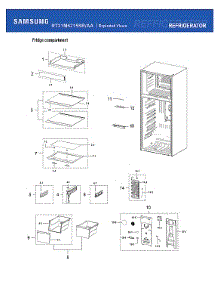 Refrigerator Compartment parts for Samsung Refrigerator RT21M6215SR/AA-08 from AppliancePartsPros.com
