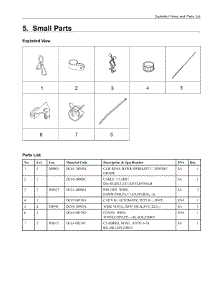 5. Small Parts parts for Samsung Washer WA10F5S2QWW from AppliancePartsPros.com