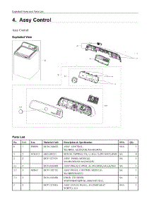 4. Assy Control parts for Samsung Washer WA44A3405AW/A4 from AppliancePartsPros.com