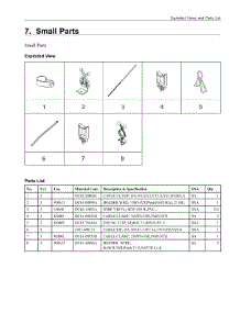 7. Small Parts parts for Samsung Washer WA44A3405AW/A4 from AppliancePartsPros.com