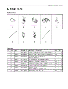 6. Small Parts parts for Samsung Washer WA45T3400AP/A4 from AppliancePartsPros.com